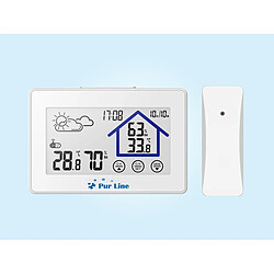 Avis Purline Station météo tactile avec hygromètre et capteur extérieur