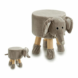 Acheter TABOURET ENFANT ELEPHANT REPOSE PIEDS TABOURET REMBOURRE POUF REMBOURRE 47X29X30CM+GIFTDECOR