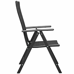 Acheter Maison Chic Lot de 2 Chaises empilables de jardin - Fauteuil d'extérieur Résine tressée Noir -MN52771