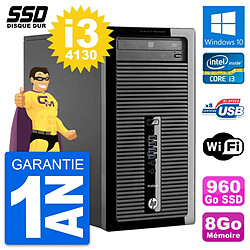 PC Tour HP ProDesk 400 G1 Intel Core i3-4130 RAM 8Go SSD 960Go Windows 10 Wifi · Occasion 