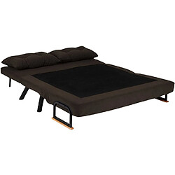 Acheter Hanah Home Canapé 2 places convertible en tissu Sando marron.