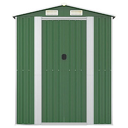 Avis vidaXL Abri de jardin Vert 192x274x223 cm Acier galvanisé