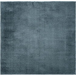 Hadorn Tapis shaggy 185x185 Bleu Luzern