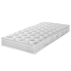 Ebac Matelas + sommier 90x190 Mousse - Soutien medium - Sommier démonté - Made in France pas cher