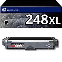 123Consommables Toner compatible avec Brother TN248 XL Noir BK 