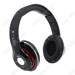 Tech Discount TD® 4 EN 1 Multifonction Casque audio Bluetooth Sans Fil Stéréo Écouteurs Sport Musique Radio MP3 Insérer Carte Micro SD/TF/FM -Noir