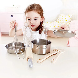 Hape Chefs Choice Kit de cuisine pour enfants en bois Ensemble d'accessoires de cuisine et de nourriture