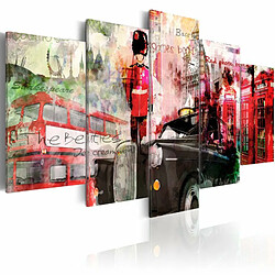 Paris Prix Tableau Imprimé 5 Panneaux Mémoires de Londres 50 x 100 cm 