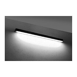 Luminaire Center Plafonnier Pinne Aluminium Noir 1 ampoule 5,3cm