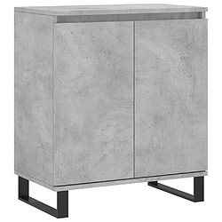 Maison Chic Buffet,Meuble de Rangement,commode pour salon,Cuisine Gris béton 60x35x70 cm Bois d'ingénierie -MN66319