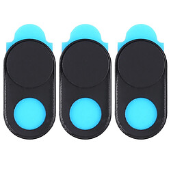 Wewoo 3 PCS Universal Design ultra-mince aimant WebCam Cover Camera pour ordinateur de bureauordinateur portabletablettetéléphones noir