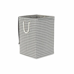 Panier à linge DKD Home Decor Pied de coq 36 x 36 x 55 cm Gris Bleu Jaune (3 Unités)