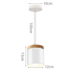 Acheter Stoex Suspension Luminaire Moderne E27 Suspension Lustre Rétro en Métal Plafonnier Nordique Pour Salle À Manger, Bureau, Chambre À Coucher, Cuisine (Blanc)