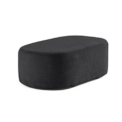 Bestmobilier Miro - pouf en velours texturé