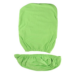 Couverture de chaise d'ordinateur de bureau en tissu extensible et solide en spandex, vert pomme housse de bureau de chaise tournante fendue