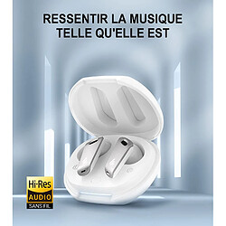 Écouteurs intra-auriculaires sans fil Bluetooth Edifier NeoBuds Pro, casque Hi-Res, suppression active du bruit hybride - Blanc