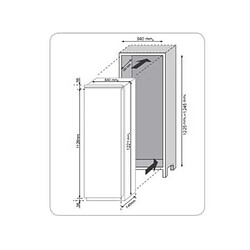 Avis Réfrigérateur 1 porte intégrable à glissière 54cm 179l - cfbo2150n - CANDY