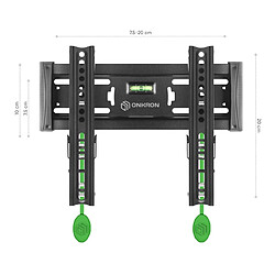 Avis ONKRON Support Mural TV Inclinable pour 17 - 43 Pouces Ecran & TV, Accroche Television Mural jusqu'à 36,4 kg - Fixation Murale TV VESA 75x75 - VESA 200x200 mm/Support Mural TV Extra Plat TM4-B Noir