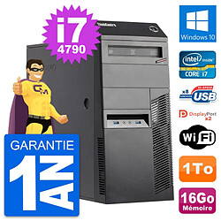 PC Tour Lenovo ThinkCentre M83 Intel i7-4790 RAM 16Go Disque 1To Windows 10 Wifi - Occasion