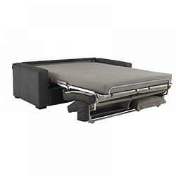 Avis Inside 75 Canapé EXPRESS SIDNEY DELUXE 160 cm cuir vachette graphite matelas 16 cm