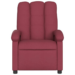 Avis Maison Chic Fauteuil inclinable,Fauteuil luxe de relaxation Rouge bordeaux Tissu -MN31457