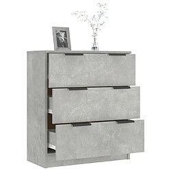 Acheter Maison Chic Buffet,Meuble de Rangement,commode pour salon,Cuisine Gris béton 60x30x70 cm Bois d'ingénierie -MN82788