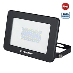 VELAMP PADLIGHT5, projecteur LED SMD 50W IP65, noir 4000K 