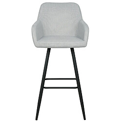 Acheter Beliani Tabouret de bar Set de 2 Velours Gris clair CASMALIA