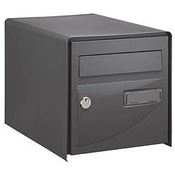 Decayeux Boîte aux lettres Probat - simple face - noir RAL 9005 - L 302 x H 300 x P 410 mm