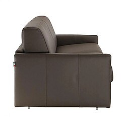 Acheter Inside 75 Canapé lit 3-4 places SUN convertible EXPRESS 160cm cuir vachette marron matelas épaisseur 16cm