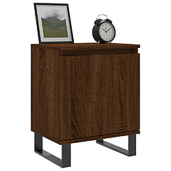 Avis Maison Chic Tables de chevet 2pcs - Table basse Table de nuit - chêne marron 40x30x50cm bois d'ingénierie -MN87840