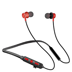 Wewoo Bluetooth 4.2 Sport Ecouteur sans fil Bluetooth, Carte de support (Noir Rouge) 