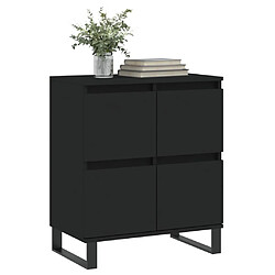 Avis Maison Chic Buffet,Meuble de Rangement,commode pour salon,Cuisine Noir 60x35x70 cm Bois d'ingénierie -MN37922