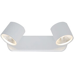 Sampa Réglette murale design Oslo métal blanc 2 LED Réglette (ou plafonnier) Oslo de la marque Sampa Helios en métal blanc, 2 LED 4W......