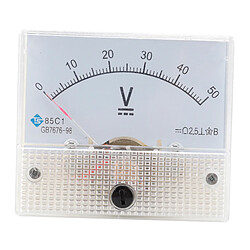 Acheter 85C1 Voltmètre De Panneau Analogique Voltmètre DC Volt Voltmètre Jauge DC 0-50V