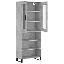 Acheter Maison Chic Buffet,Meuble de Rangement,commode pour salon,Cuisine Gris béton 69,5x34x180 cm Bois d'ingénierie -MN75270