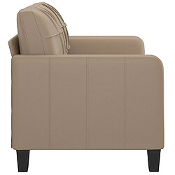 Acheter Maison Chic Canapé à 2 places,Sofa de Salon,Canapé droit Cappuccino 140 cm Similicuir -GKD363477