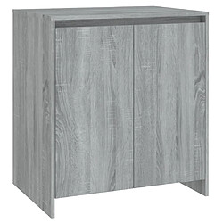 vidaXL Buffet Sonoma gris 70x41x75 cm Bois d'ingénierie