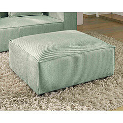 Lisa Design Stella - pouf en velours côtelé - style contemporain Stella - pouf en velours côtelé - style contemporain - Bleu