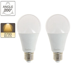 XanLite Lot de 2 ampoules LED A60 - culot E27 - classique