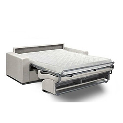 Acheter Inside 75 Canapé convertible 3-4 places SELECT matelas 16cm sommier lattes 160cm RENATONISI polyuréthane gris clair