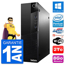 PC Lenovo ThinkCentre M83 SFF Intel G3220 RAM 8Go Disque 2To Windows 10 Wifi - Occasion