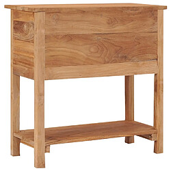 Maison Chic Commode Buffet - Meuble de rangement 78x35x80 cm bois de teck massif -GKD33654 pas cher