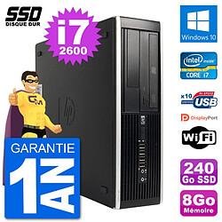 PC HP Compaq 6200 Pro SFF Intel i7-2600 RAM 8Go SSD 240Go Windows 10 Wifi · Occasion 