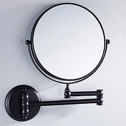 Universal Miroir de maquillage 8 pouces 3 fois agrandissement 360 ° pivotant extensible double face miroir de salle de bains pivotant