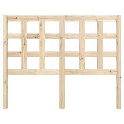 Avis Maison Chic Tête de lit scandinave pour lit adulte,Meuble de chambre 125,5x4x100 cm Bois massif de pin -MN85710