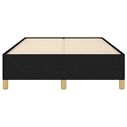 Maison Chic Lit adulte - Lit simple Cadre de lit,Structure du lit Contemporain Noir 120x200 cm Tissu -MN23876 pas cher