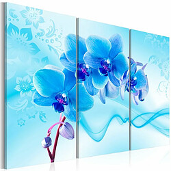 Paris Prix Tableau Imprimé Ethereal Orchid Blue 80 x 120 cm 