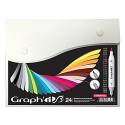 Graph It Set 24 marqueurs Graph'It Brush & Extra Fine - Essentiels