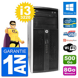 PC Tour HP Pro 6300 CMT Intel i3-3220 RAM 8Go Disque Dur 500Go Windows 10 Wifi - Occasion